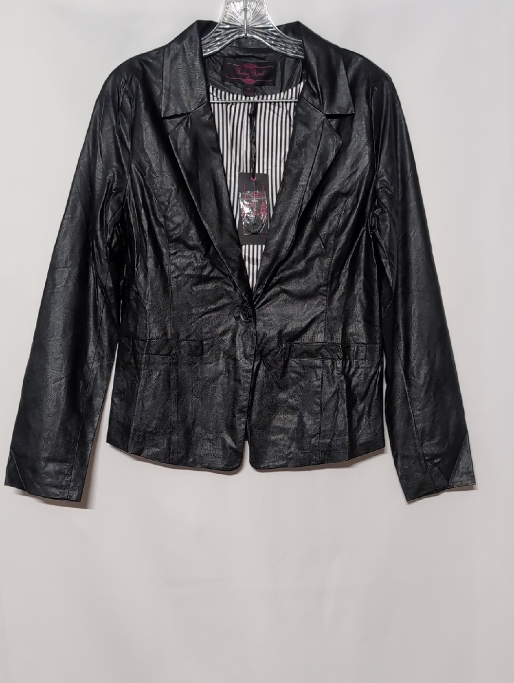 Ruby Rose Faux Leather Blazer Jacket
